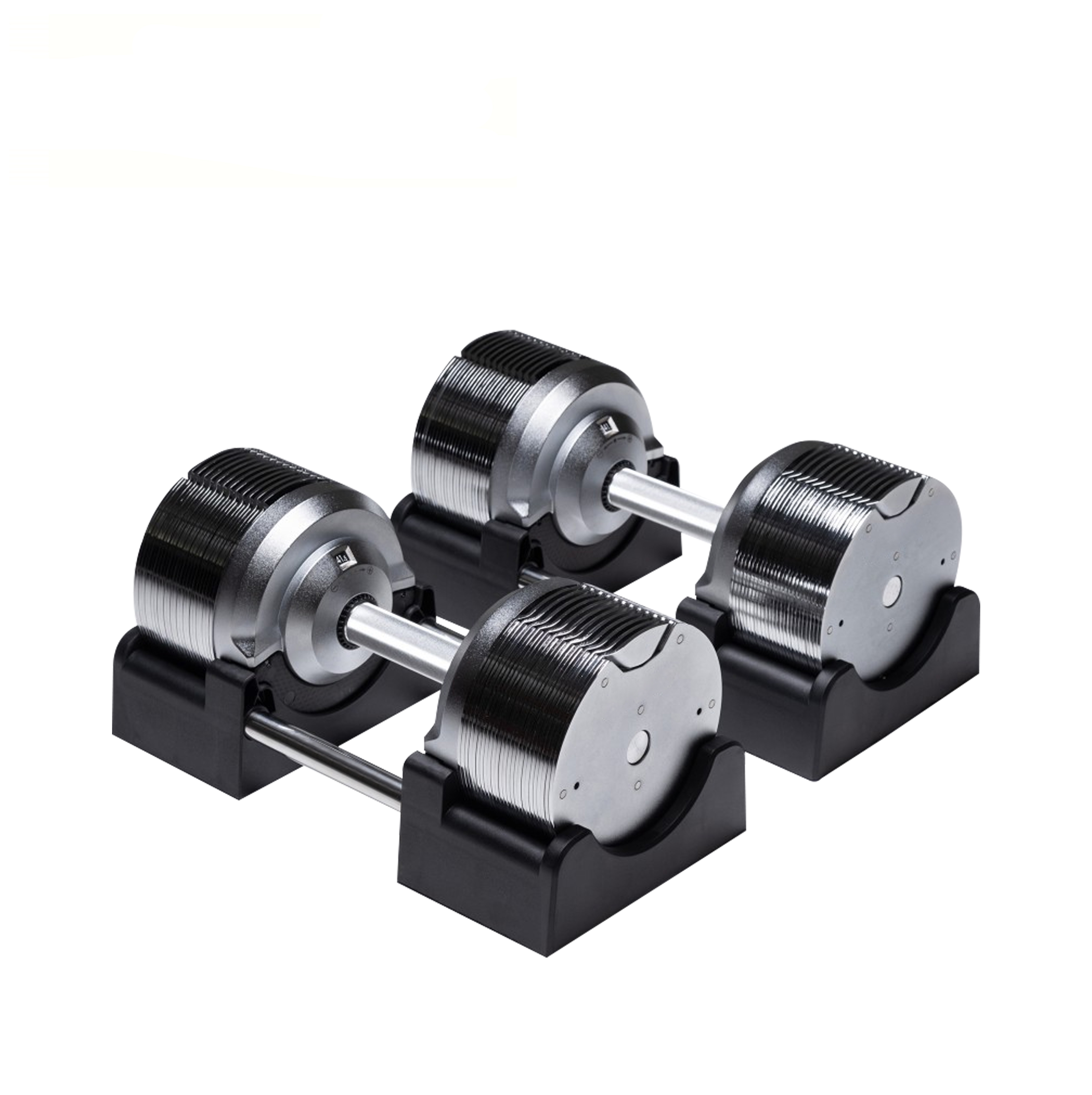 BEAD011 Chromed Adjustable Dumbbells 4-41.5kg (pair)