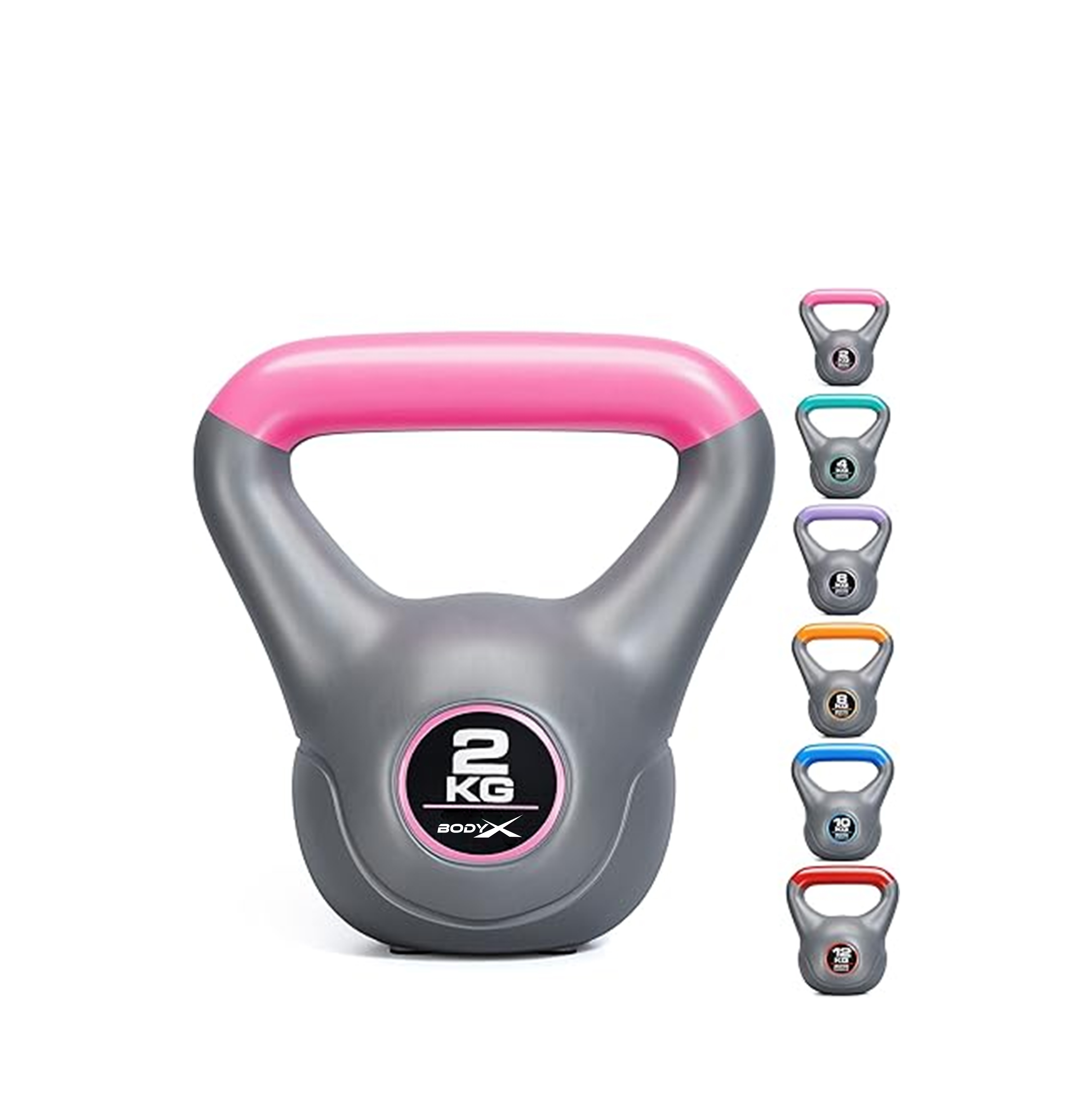 BVK008 LCore Balance Kettlebell Vinyl Coated Weight Lifting Strength Training