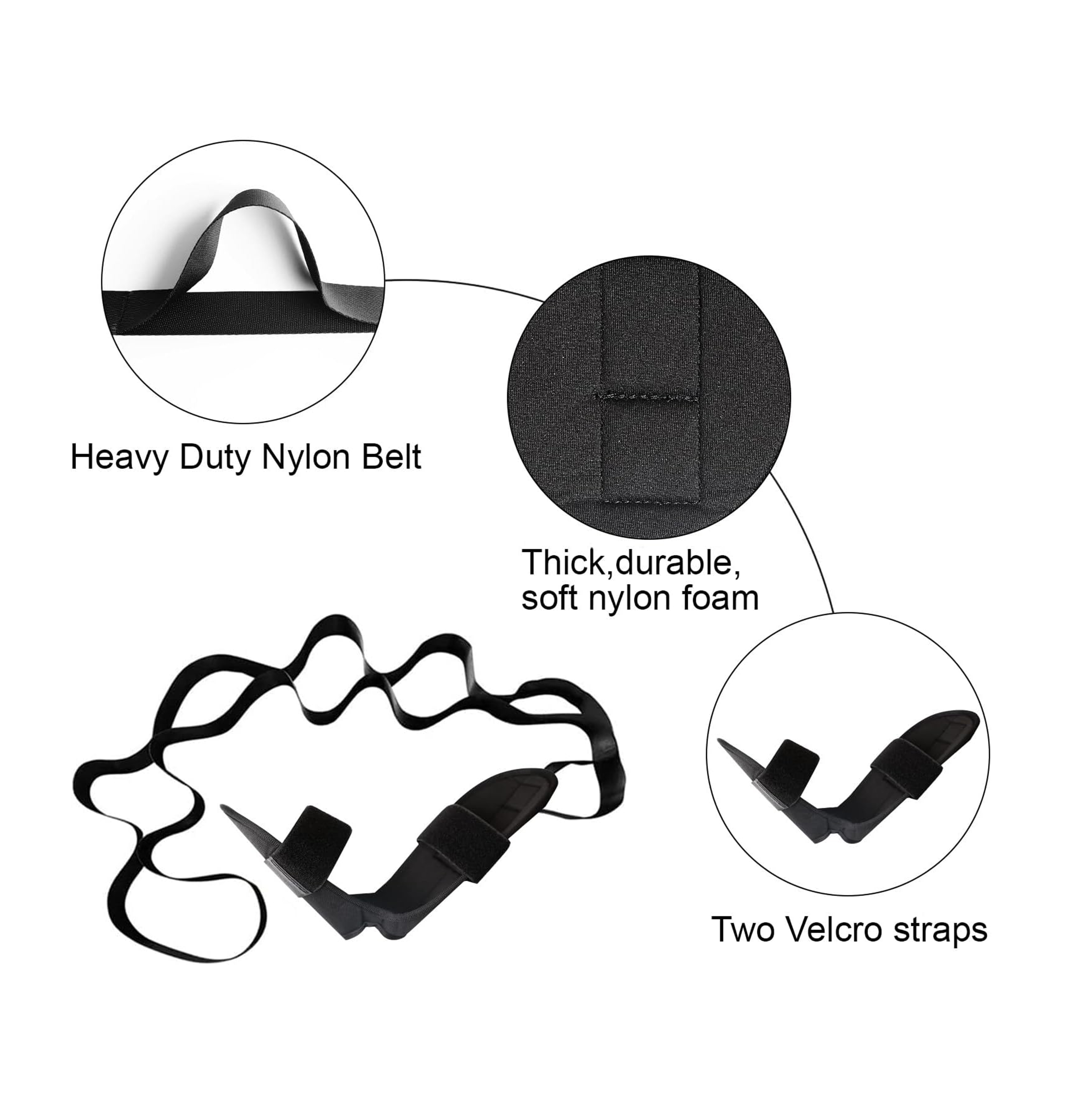 BS000 Stretch Band Fitness Leg Stretcher Flex Strap for Plantar Fasciitis,Foot Stretch Assist for Hamstring, Flexibility