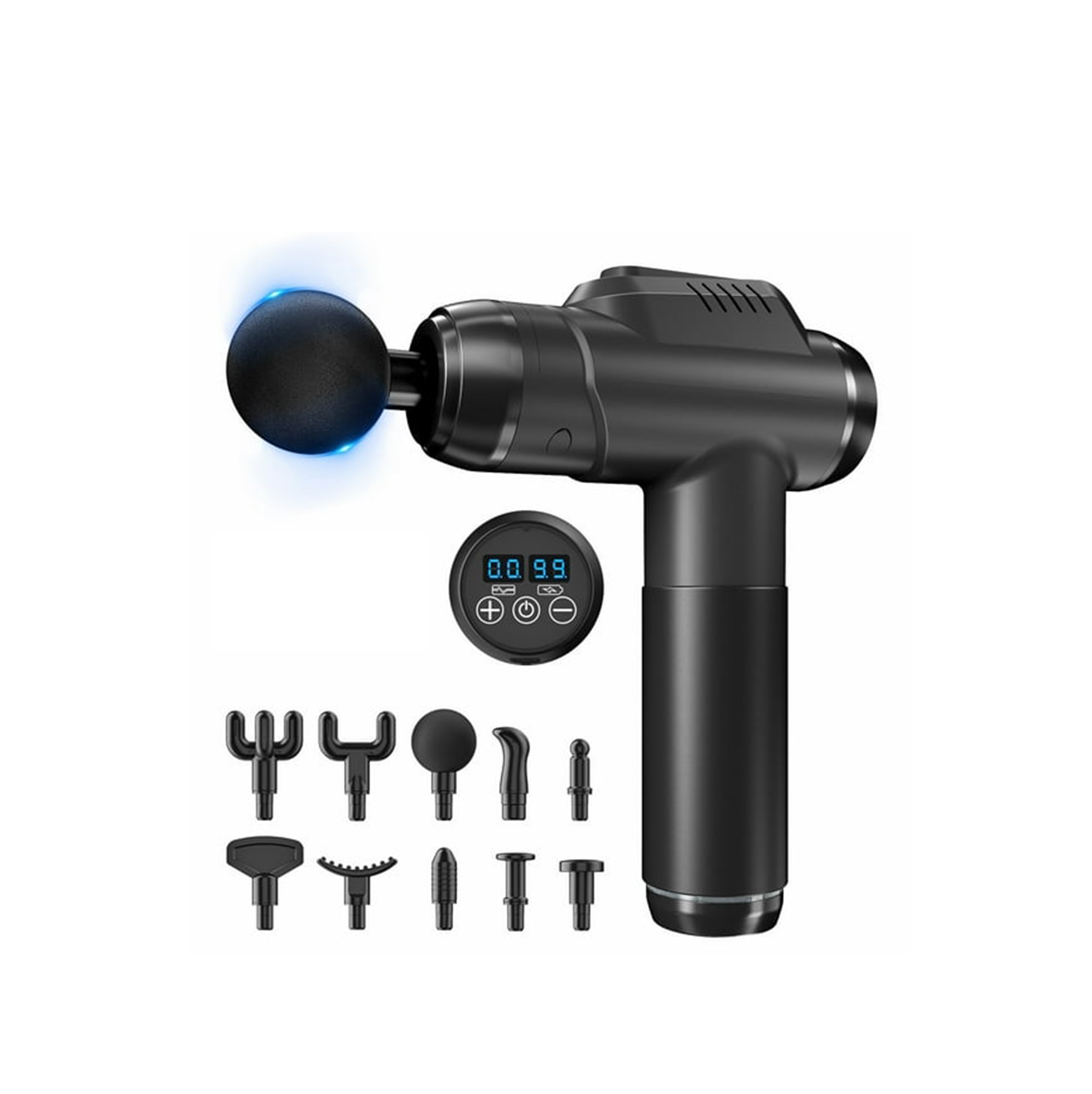 Massage Gun, Deep Tissue Massager, Portable Muscle Massage Gun for Back Neck Muscle Relieve, Quiet Massager Gun Digital Display