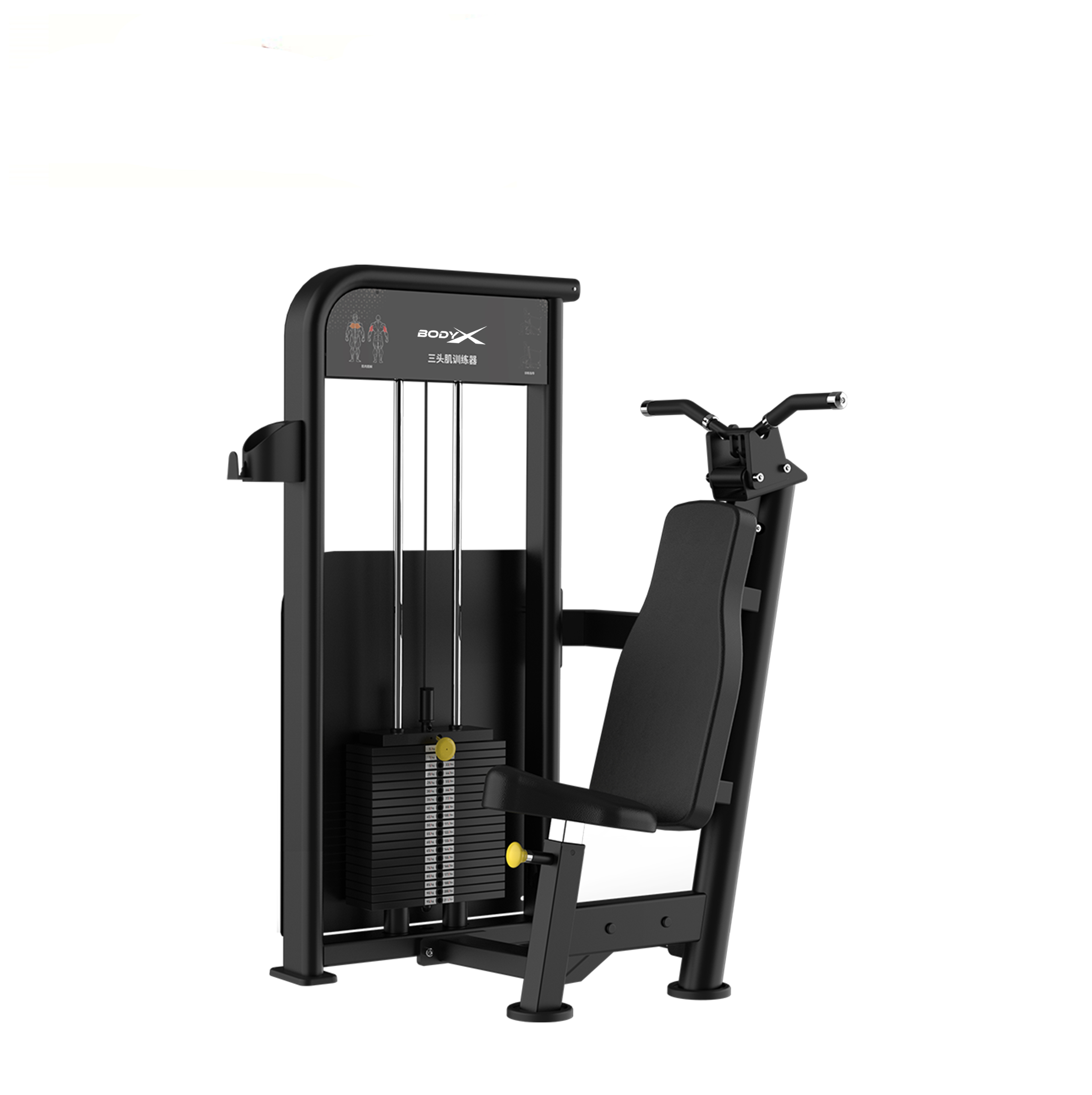 BLY-07 Factory Direct Wholesale Top Level Fitness Equipment Bodybuilding Commercial Use Triceps Press