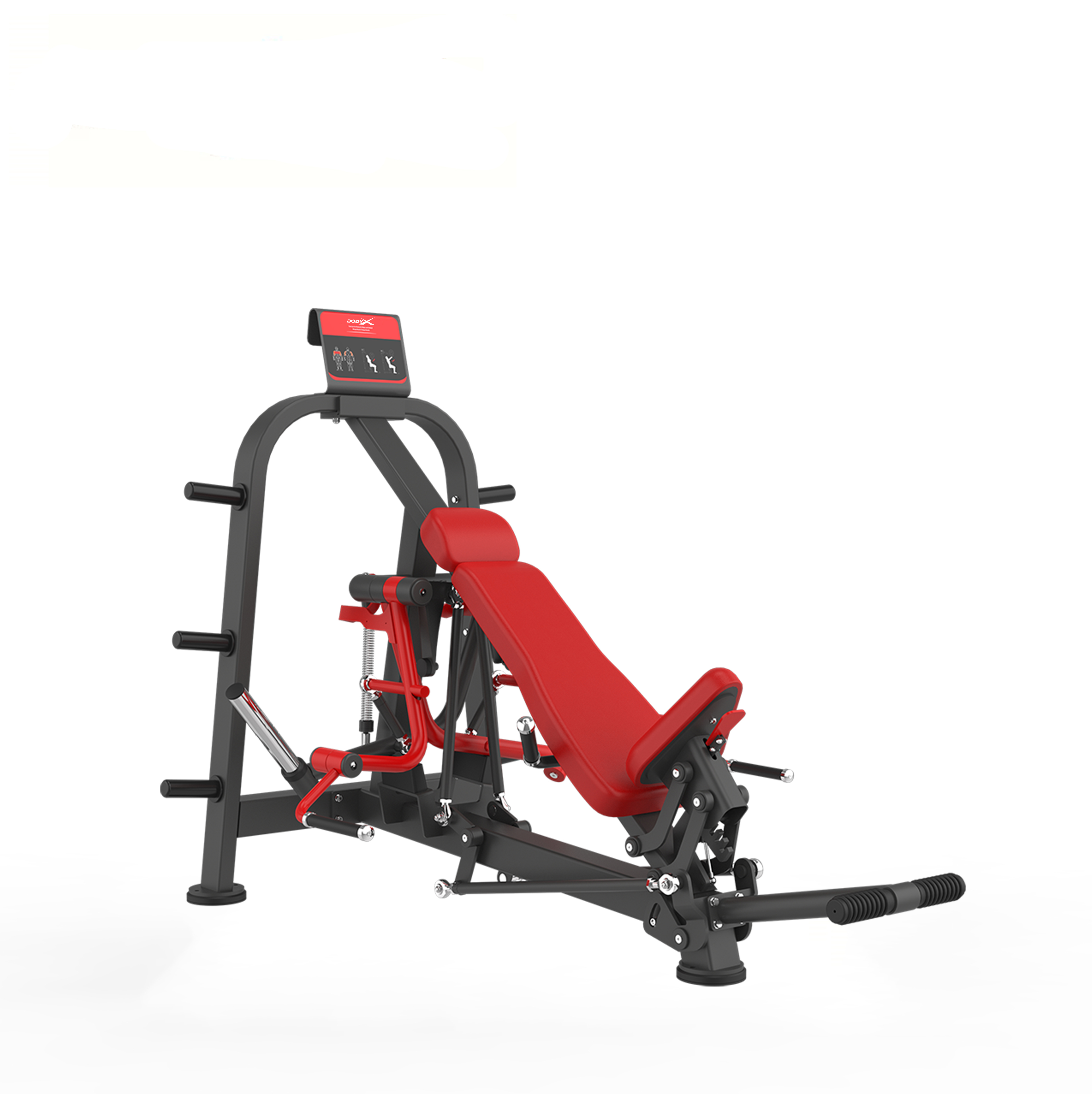 BPT-002 Commercial Multi-Gym Fitness Equipment Steel Super Inclined Flight Bench Plate Loaded Exercise Machine