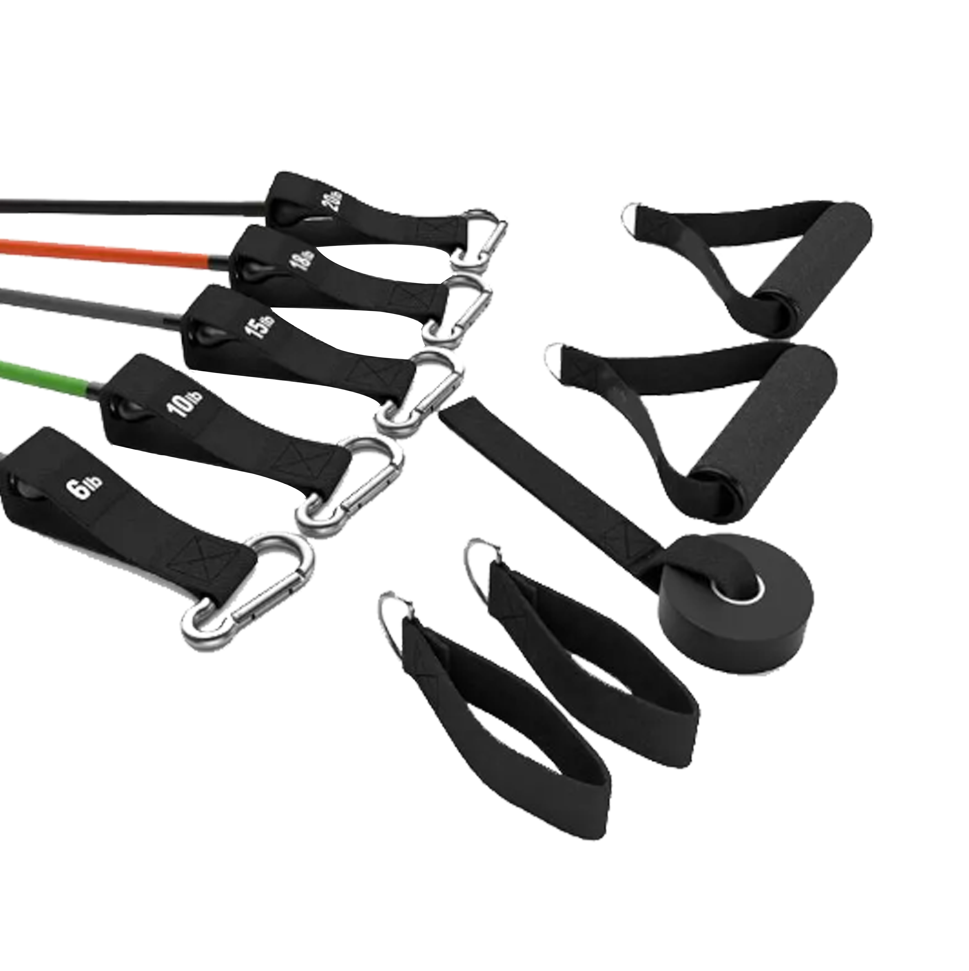 BR000 Workout Training Tubes Exercise 11 Pcs Resistance Bands Body Building Accessories Heavy Duty Resistance Band Set