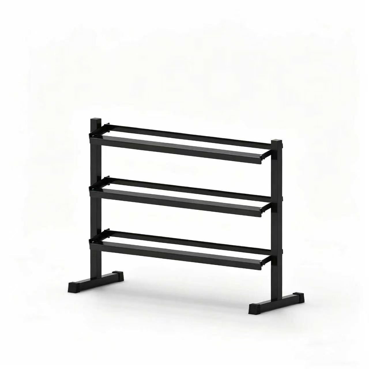 DF516 New Commercial 3 Tier Kettlebell Dumbbell Shelf Stacking Dumbbell Rack